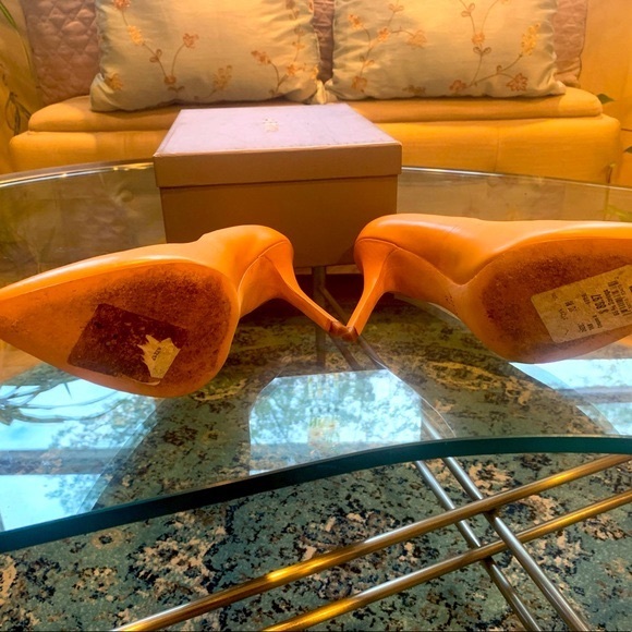 ✨Aerin✨ Caramel Fira-Calf Leather Stilettos - Picture 12 of 15